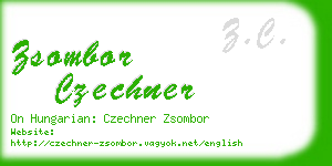 zsombor czechner business card